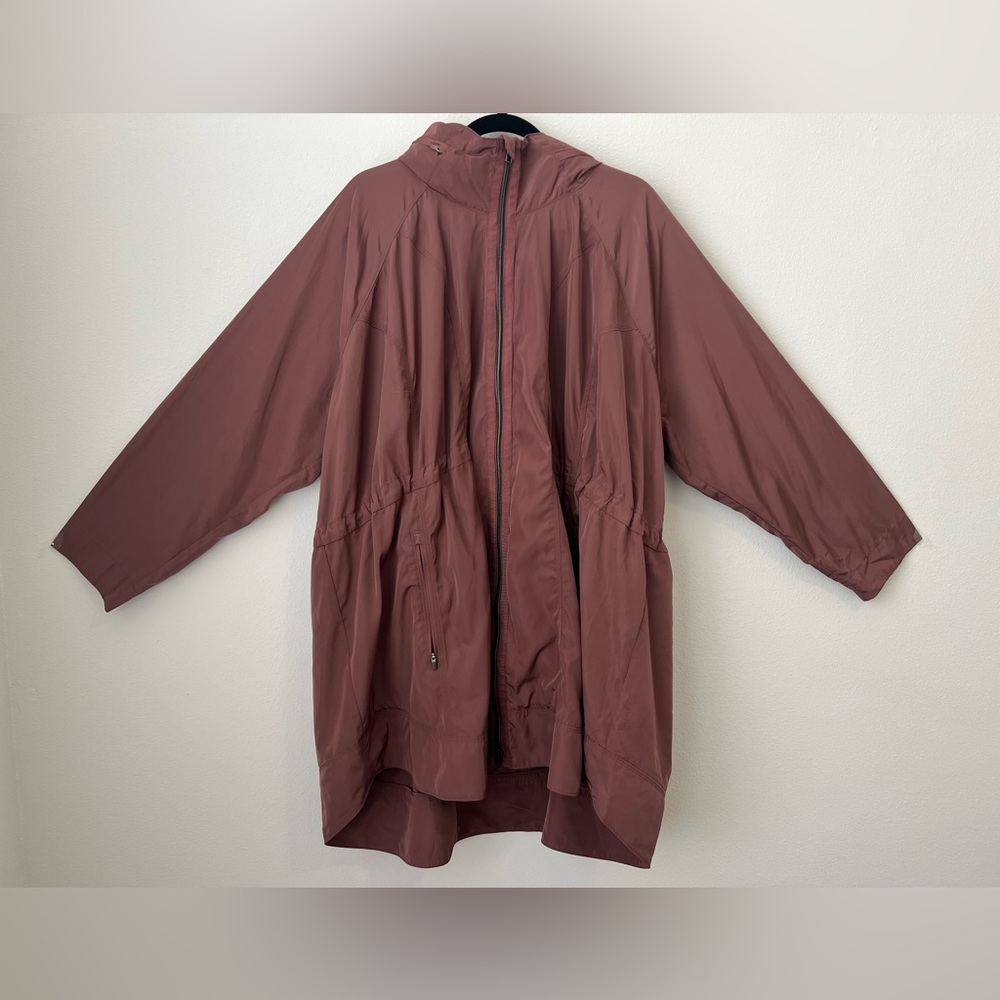 Athleta Dusty Rose Drip Drop Lightweight Jacket Women's Size 2X (0582) - Picture 3 of 11